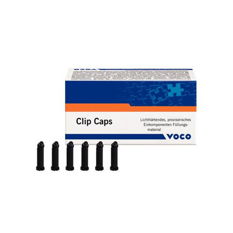Voco 1287 Clip Caps Light Cured Provisional Filling Compules 25/Pk 0.25 Gm