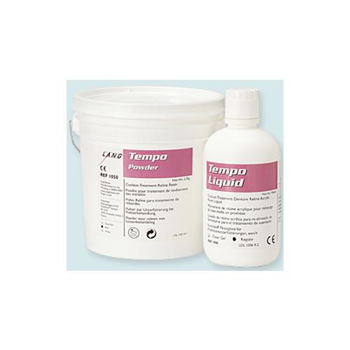 Lang Dental 1050PNK Tempo Short Term Very Soft Reline Powder Pink Refill 6 Lb