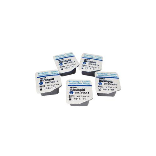 3M ESPE 50614 Protemp Crown Temporization Material Upper Large Bicuspid Shells 5/Pk
