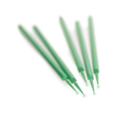 SDI S8100116 Points Disposable Brush Applicators Fine Dark Green 400/Pk