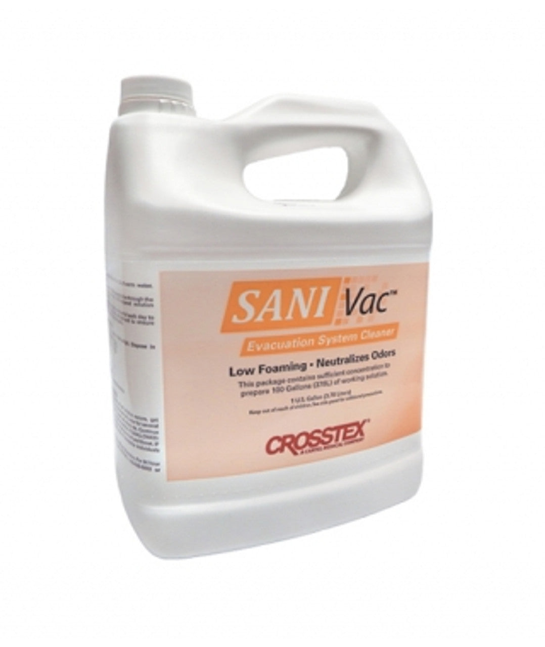 Crosstex JVAC Sani Vac Dental Evacuation System Cleaner 1 Gallon
