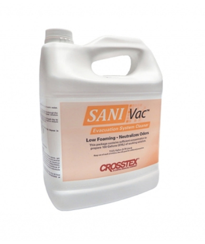 Crosstex JVAC Sani Vac Dental Evacuation System Cleaner 1 Gallon