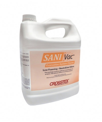 Crosstex JVAC Sani Vac Dental Evacuation System Cleaner 1 Gallon