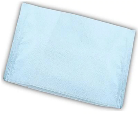Tidi 919813 Choice Dental Headrest Covers 13" X 10" Tissue Poly 500/Pk Blue
