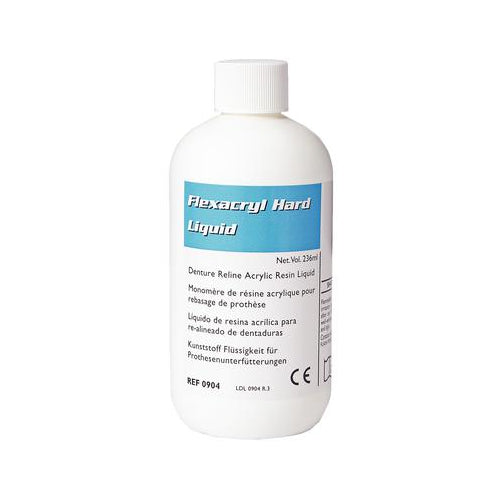 Lang Dental 0904R Flexacryl Hard Denture Reline Acrylic Resin Liquid 8 Oz