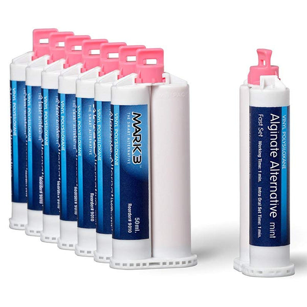 Mark3 9010 Dental Alginate Alternative Fast Set Cartridges 8/Pk 50 mL