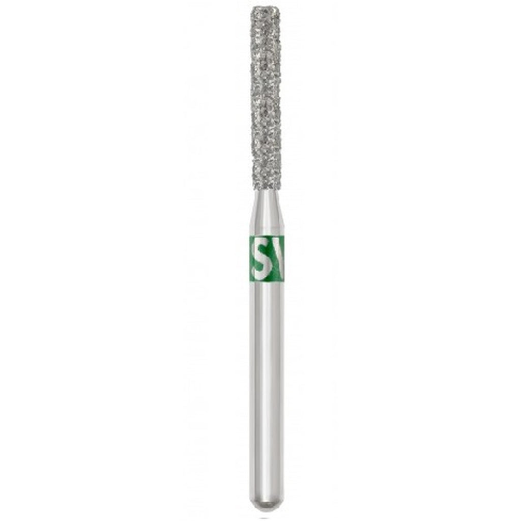 SS White 837-012C Piranha FG Friction Grip Long Flat End Cylinder Coarse Grit Diamond Burs 25/Pk