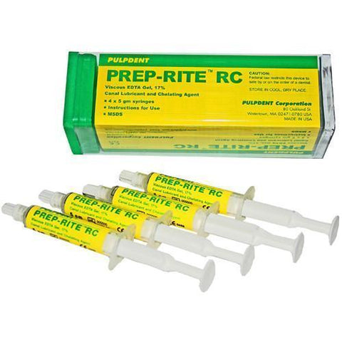 Pulpdent PRC Prep-Rite RC Chelating Agent 17% Viscous EDTA Gel Syringe 5gm 4/Pk