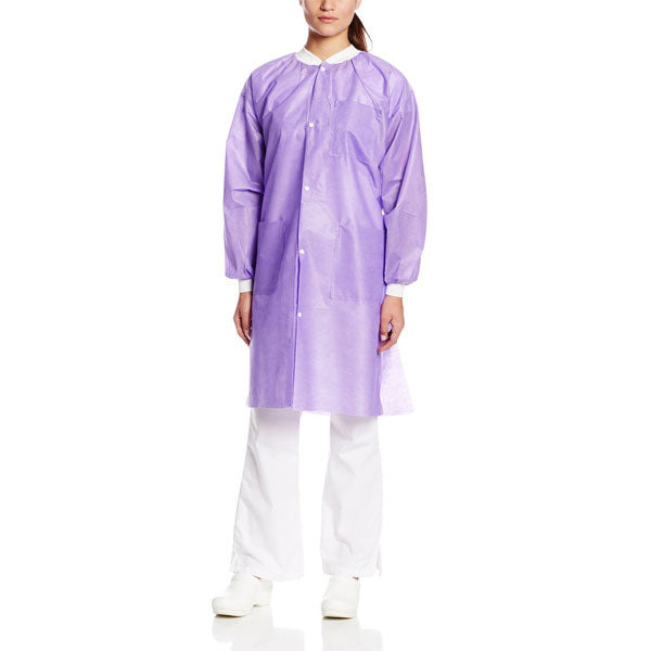 ValuMax 3660PP3XL Extra-Safe Lab Coats Knee Length Purple 3XL 10/Pk