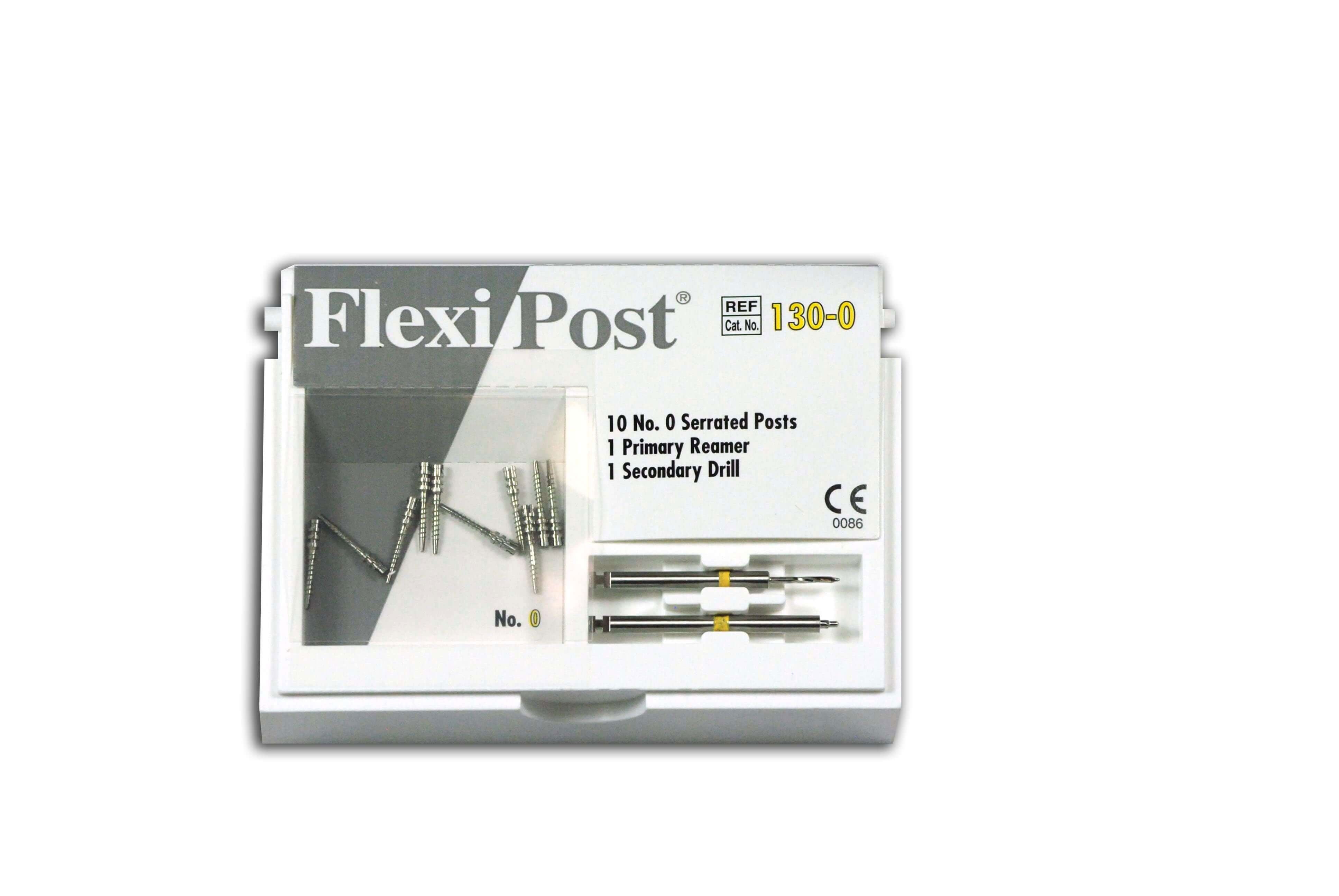 Essential Dental Systems 120-01 Flexi-Post Stainless Steel Intro Kit #1 Red