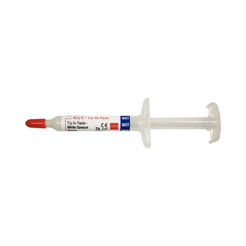 3M ESPE 7614WOT RelyX Veneer Cement System Try-In Paste Syringe White Opaque 2 Gm