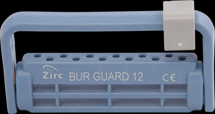 Zirc Dental 50Z406B Steri-Bur Guard Dental Bur Holder 12-Hole Blue