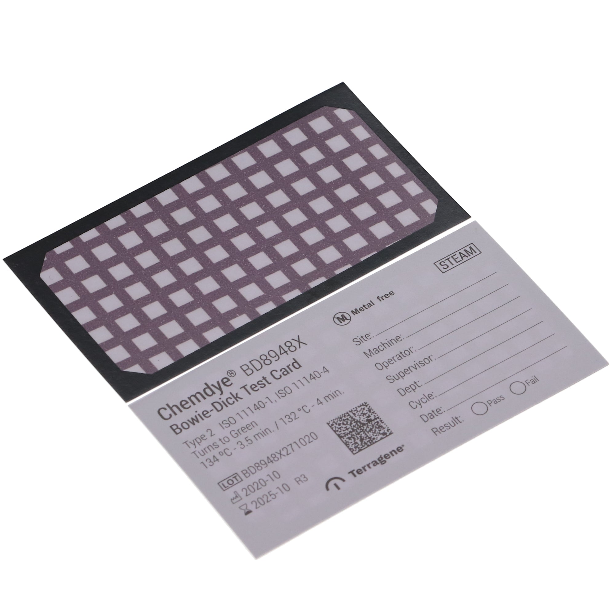 House Brand Dentistry 100587 HSB Bowie Dick Sterilization Kit 120 Cards
