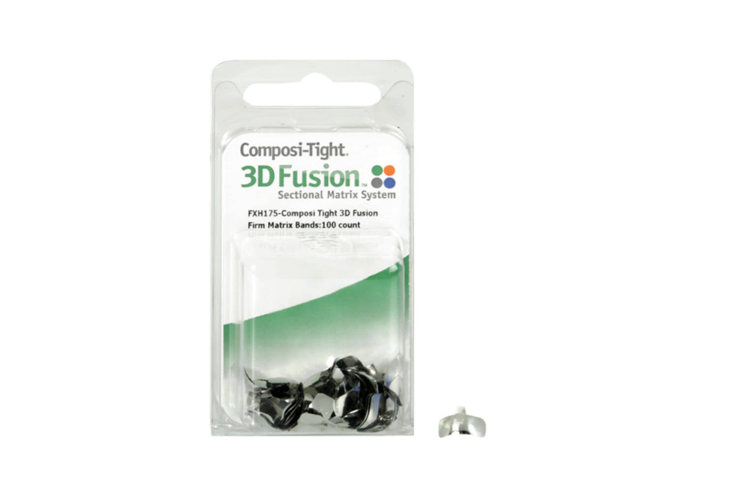 Garrison FXH175 Composi-Tight 3D Fusion Firm Matrix Bands Small Molar 5.3mm 100/Pk