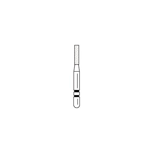 Abrasive Technology Two Striper FG Friction Grip #515.5 Flat End Cylinder Coarse Grit Diamond Burs 5/Pk