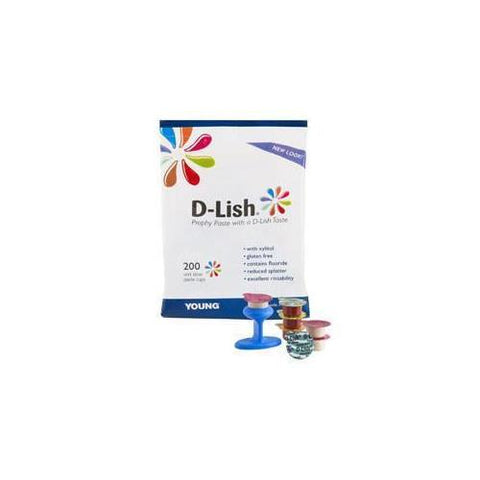 Young Dental 300120 D-Lish Prophy Paste Medium Mint Unit Dose Cups 200/Bx