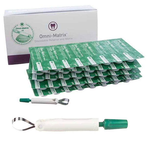 Ultradent 1102 Omni-Matrix Retainer Bands Wingless 0.04" Green 48/Pk