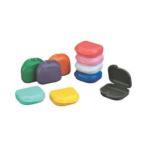 Plasdent CR2000-A Chroma Dental Retainer Boxes Assorted Colors 12/Pk