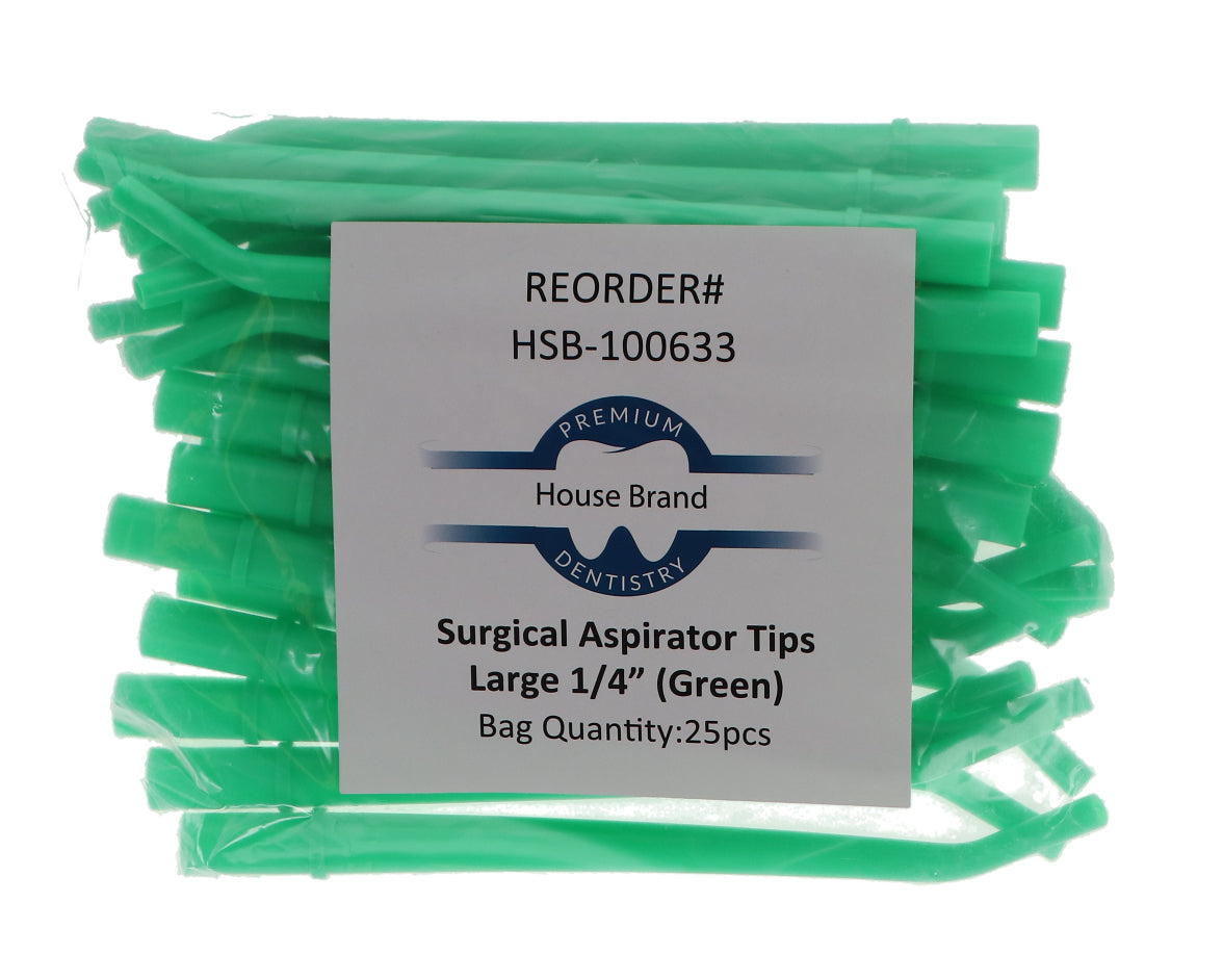 House Brand Dentistry 101521 Dental Oral Saliva Ejectors White/White 100/Bg
