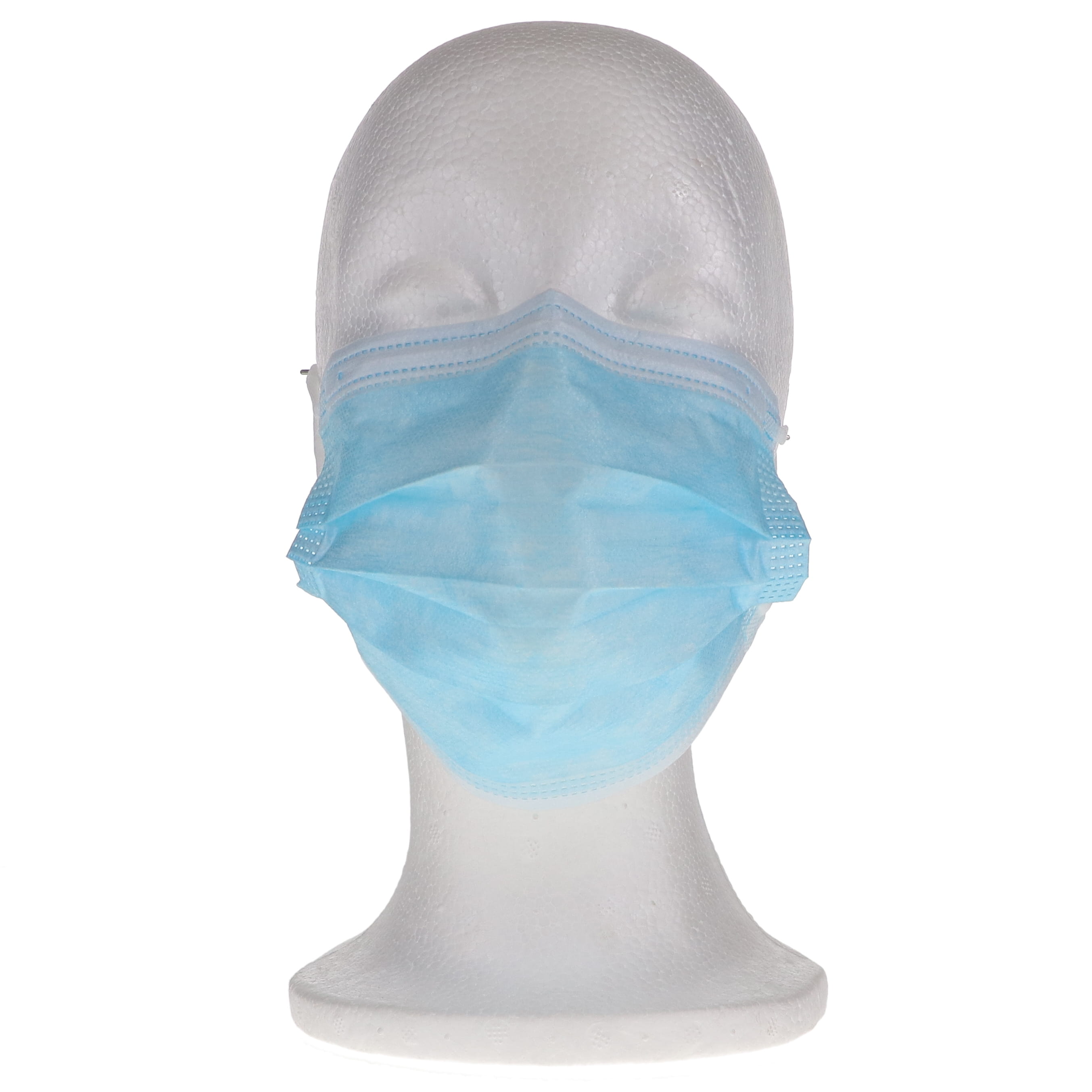 House Brand Dentistry 109111 3-Ply Earloop Face Masks ASTM Level 1 PFE 95% Blue 50/Bx