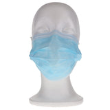 House Brand Dentistry 109111 3-Ply Earloop Face Masks ASTM Level 1 PFE 95% Blue 50/Bx