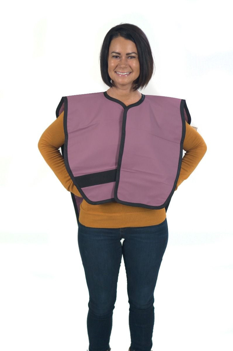 3D Dental XAP-M Lead Apron Panoramic Poncho Mauve 3mm Lead Equivalency Exceeds