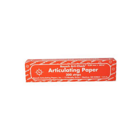 Bausch BK10 Arti-Check Articulating Paper Strips Micro-Thin Red .0016" 200/pk
