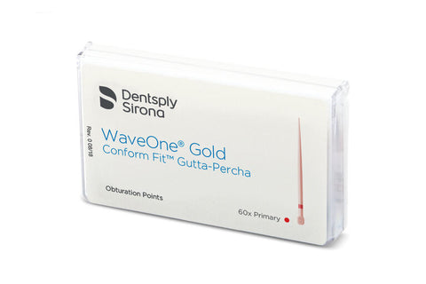 Dentsply Sirona B00WGGPF00PRI WaveOne Gold Gutta Percha Points Primary Red 60/Pack