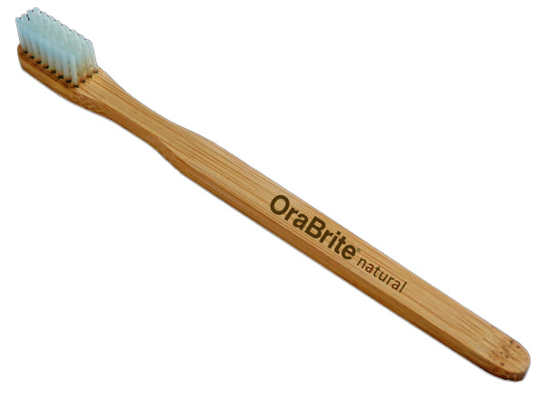OraBrite 22920 Oraline Natural Bamboo Toothbrushes Full Head 39 Tufts 72/Cs