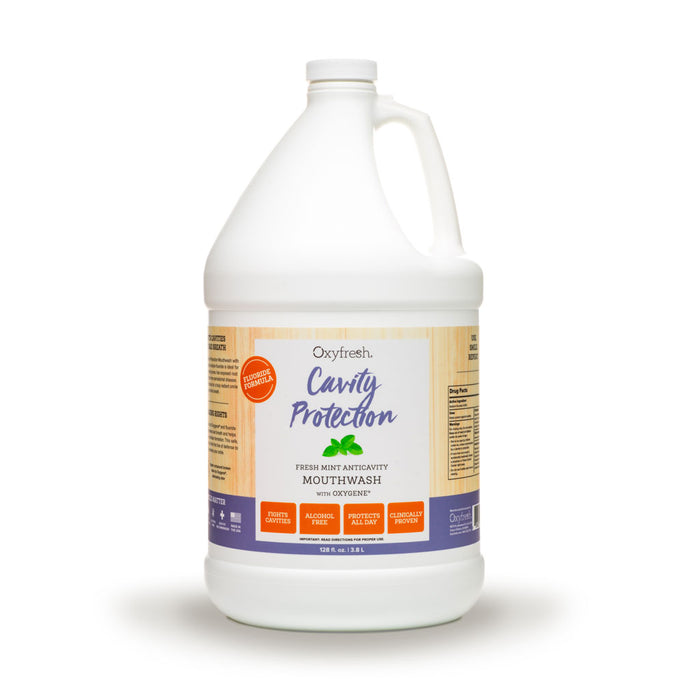 Oxyfresh 830 Cavity Protection Fresh Mint Mouthwash 1 Gallon Pump Included