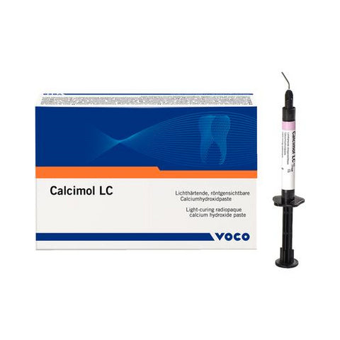 Voco 1307 Calcimol LC Light Cure Calcium Hydroxide Paste Syringe 2/Pk 2.5 Gm